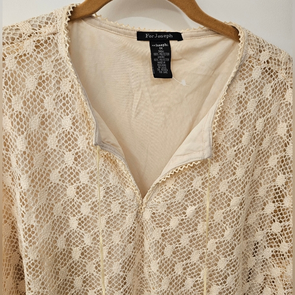 NWOT - Crocheted "For Joseph" Off White Top - Size 1X - Picture 9 of 9